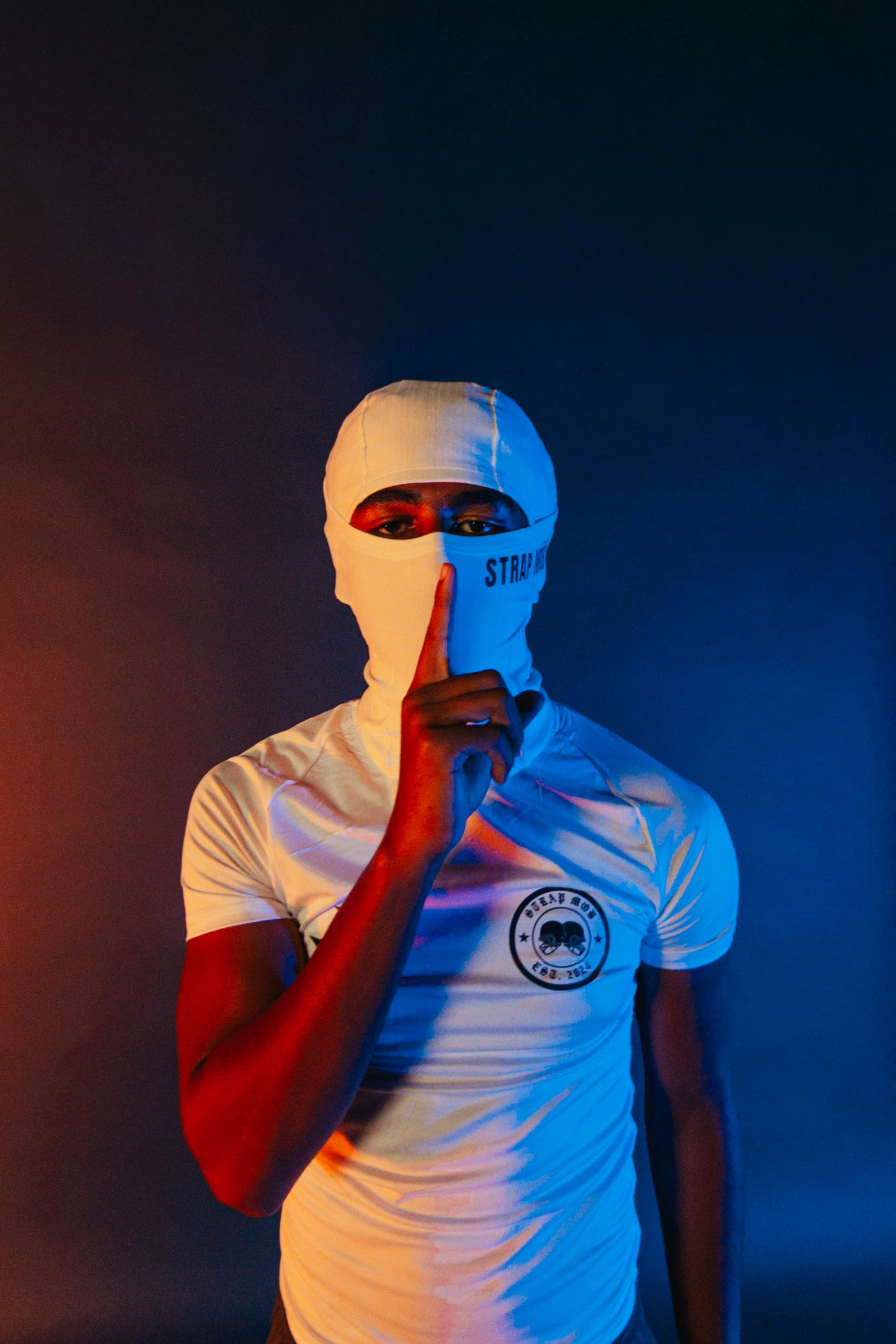 White SM Ski Mask