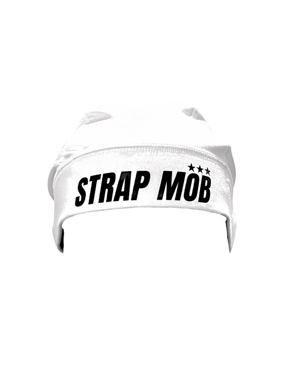 White SM Skull Cap