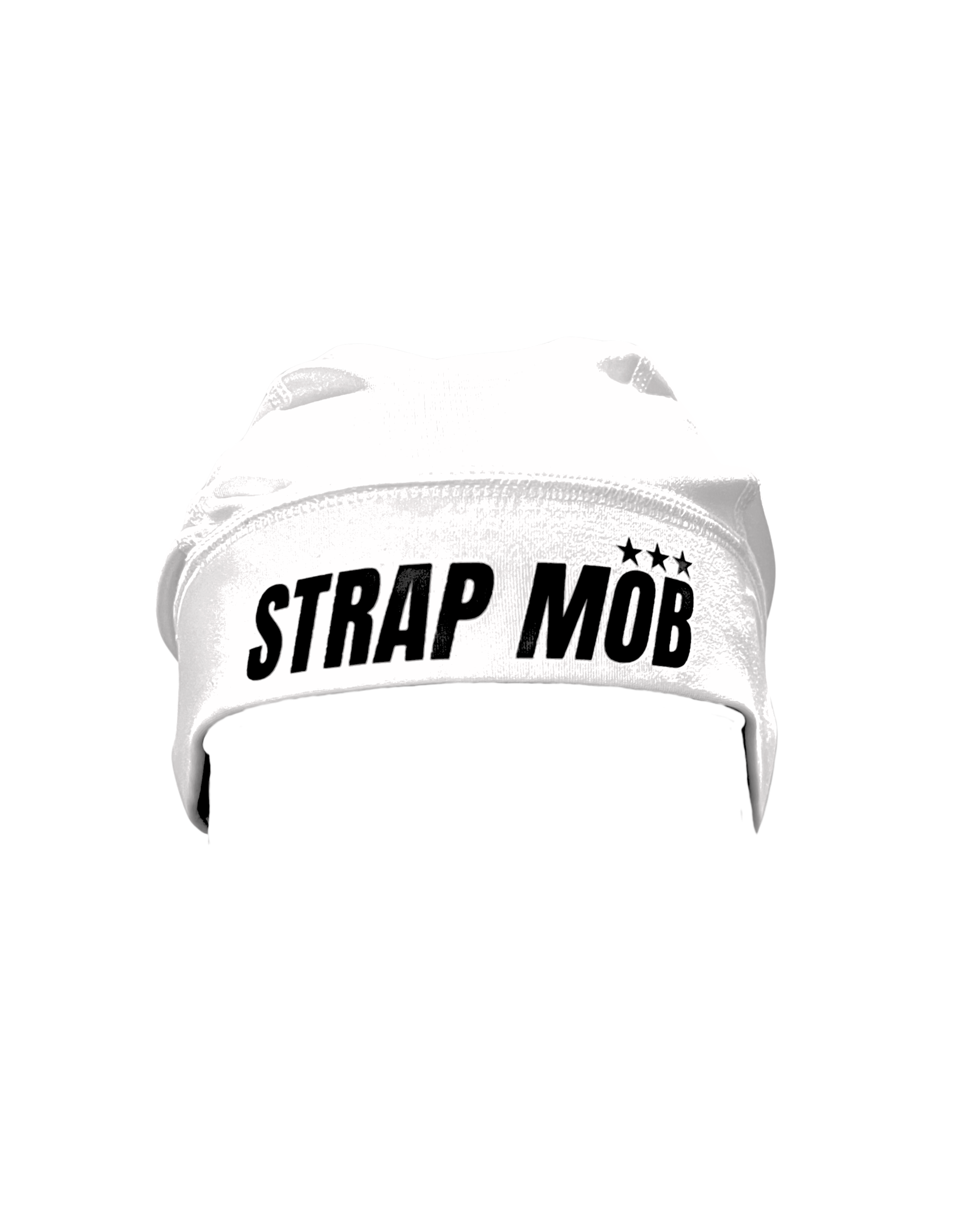 White SM Skull Cap